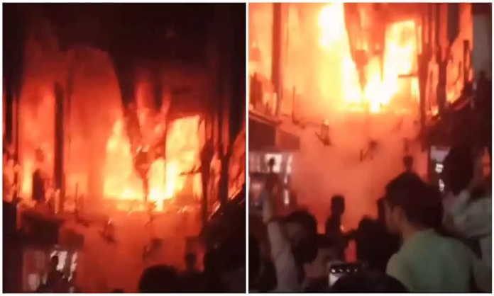 Surat's historic Bombay Market panics as people see fire and billows of smoke, no casualties